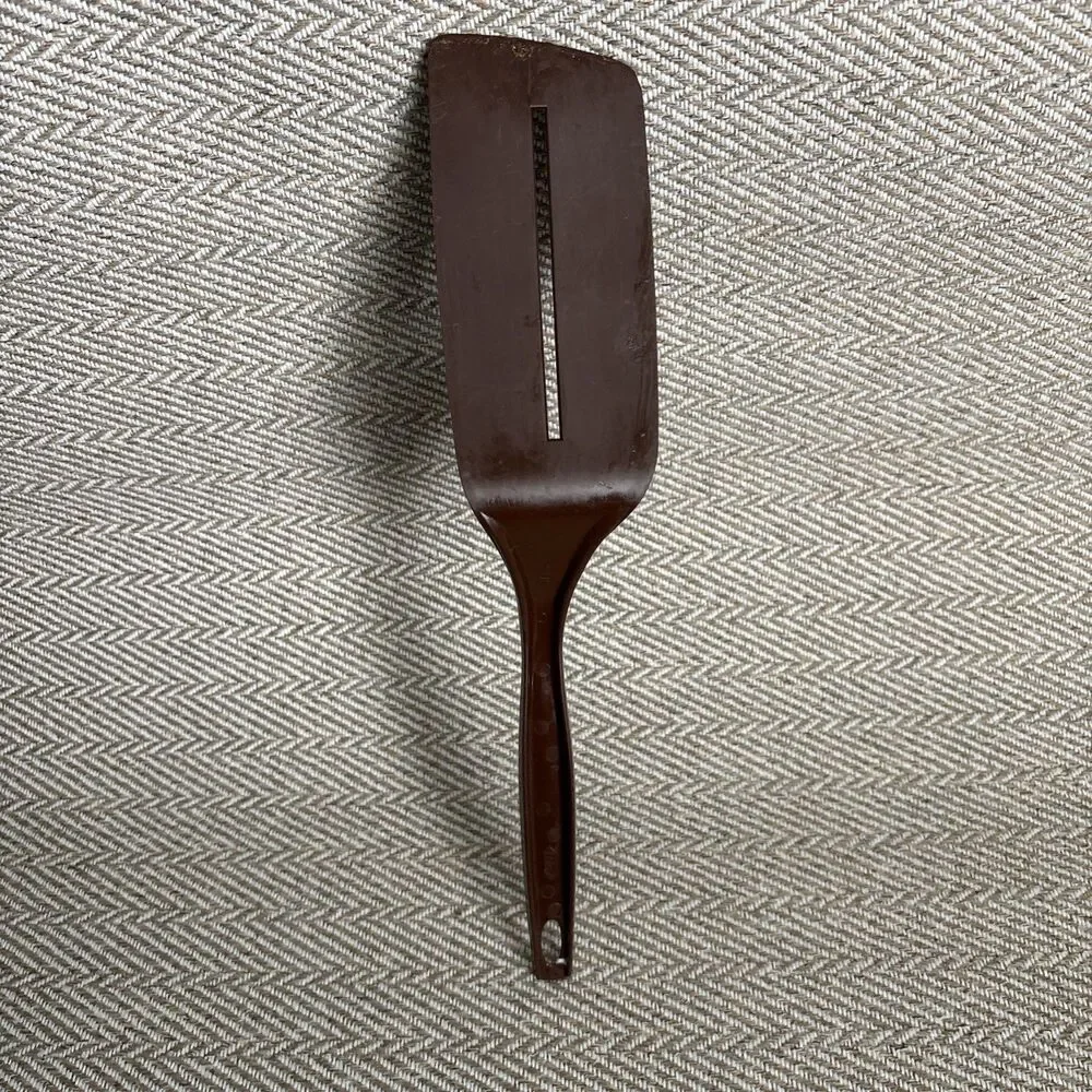 Vintage Foley Nylon Plastic Brown Single Slotted‎ Spatula Flipper Turner